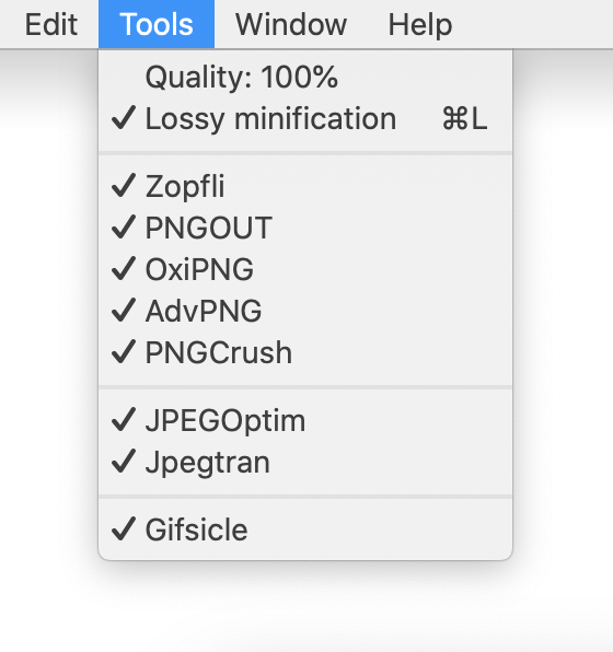 ImageOptim settings